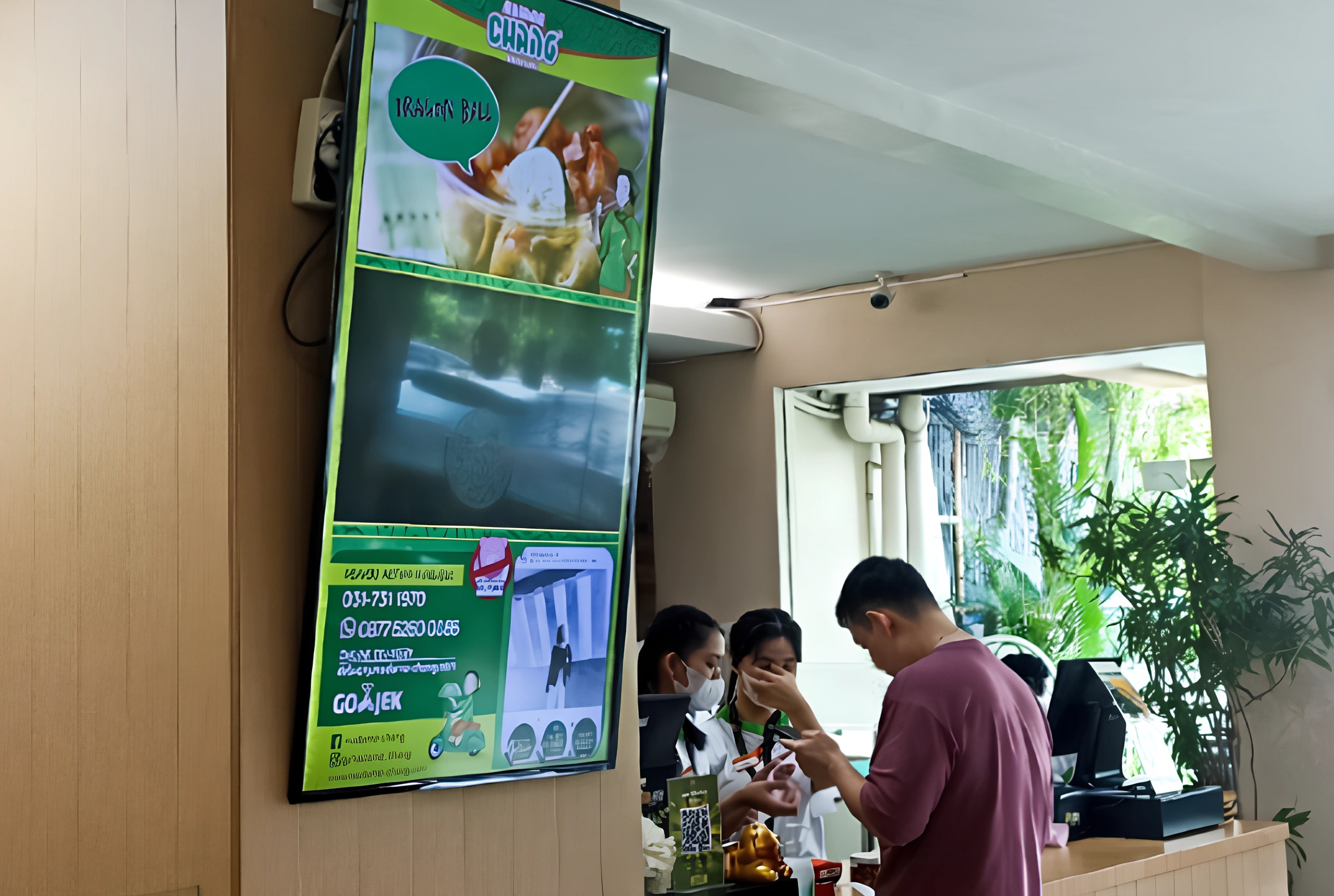 Permanent Installation, LG Signage TV - Madame Chang Surabaya